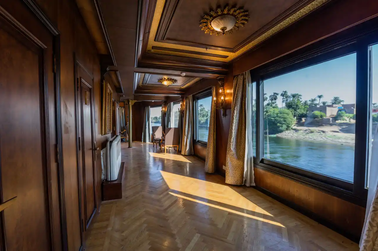 Lounge aboard the City and Sea Adonis Nile Cruise Nile cruise
